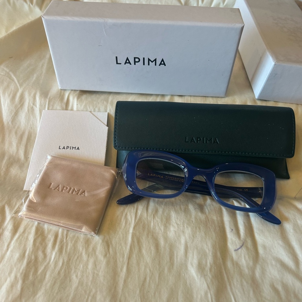 NEW LAPIMA Olivia Royal Blue Sunglasses 47-25